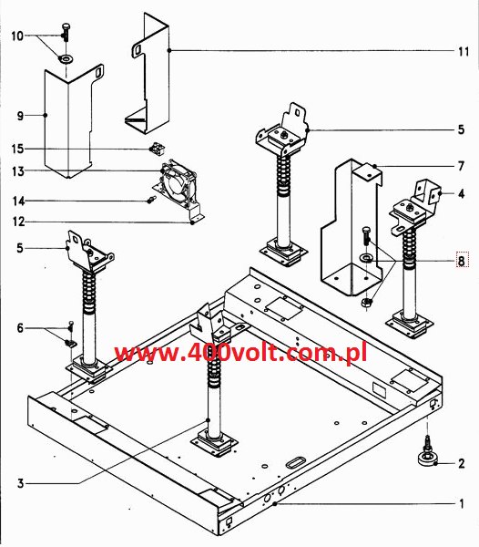 Amortyzator Miele WS 5073, WS 6073 strona prawa